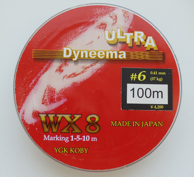 плетеный шнур WX-8 Ultra Dyneema