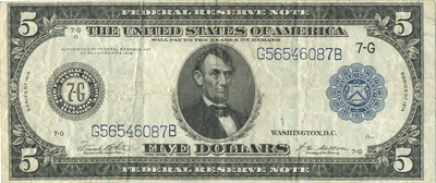 5 долларов США