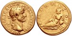 Золотой римский ауреус Адриана