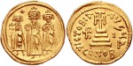 Византийский золотой солид Ираклия
