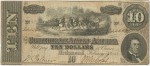 10 долларов Конфедератов. 1864г