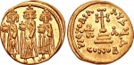 Византия. Золотой солид Ираклия