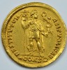 Золотой солид Валенса. Римская империя.