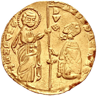 Золотой дукат крестоносцев. 1344г.