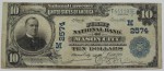 Банкнота 10 долларов 1902г. IA - Mason City