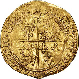 Золотой Экю. Франция 1515г.